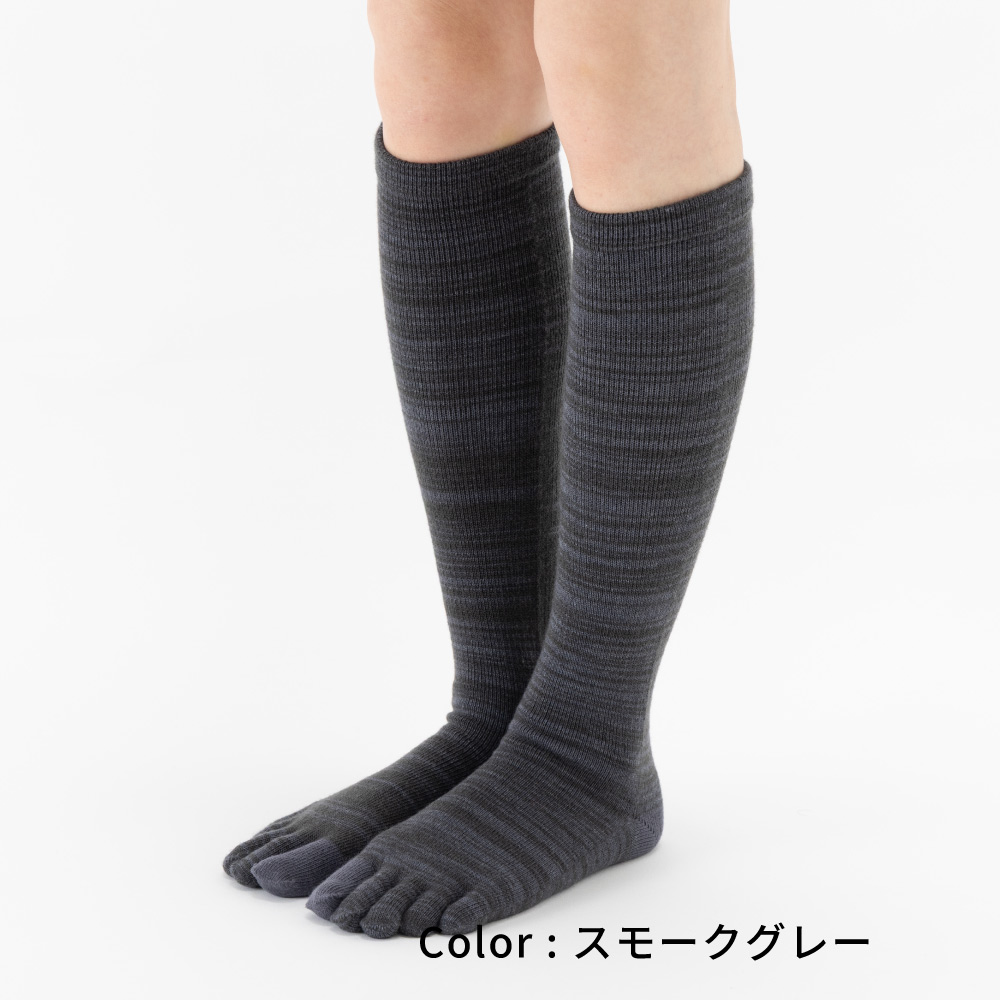 5本指ハイソックス 綿＆遠赤外線 引き揃え ゴムなし 22-24cm 24-26cm 41044 ゆったり ぽかぽか ウール 温かい 五本指 靴下 五本指靴下 五本指ソックス |  | 01