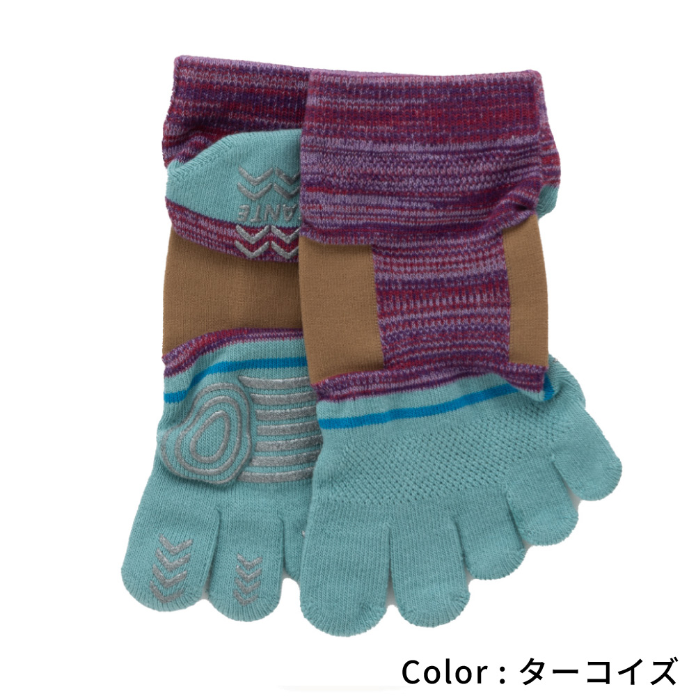 5本指ソックス くるぶし丈 22-24cm 24-26cm 26-28cm サポート 滑り止め