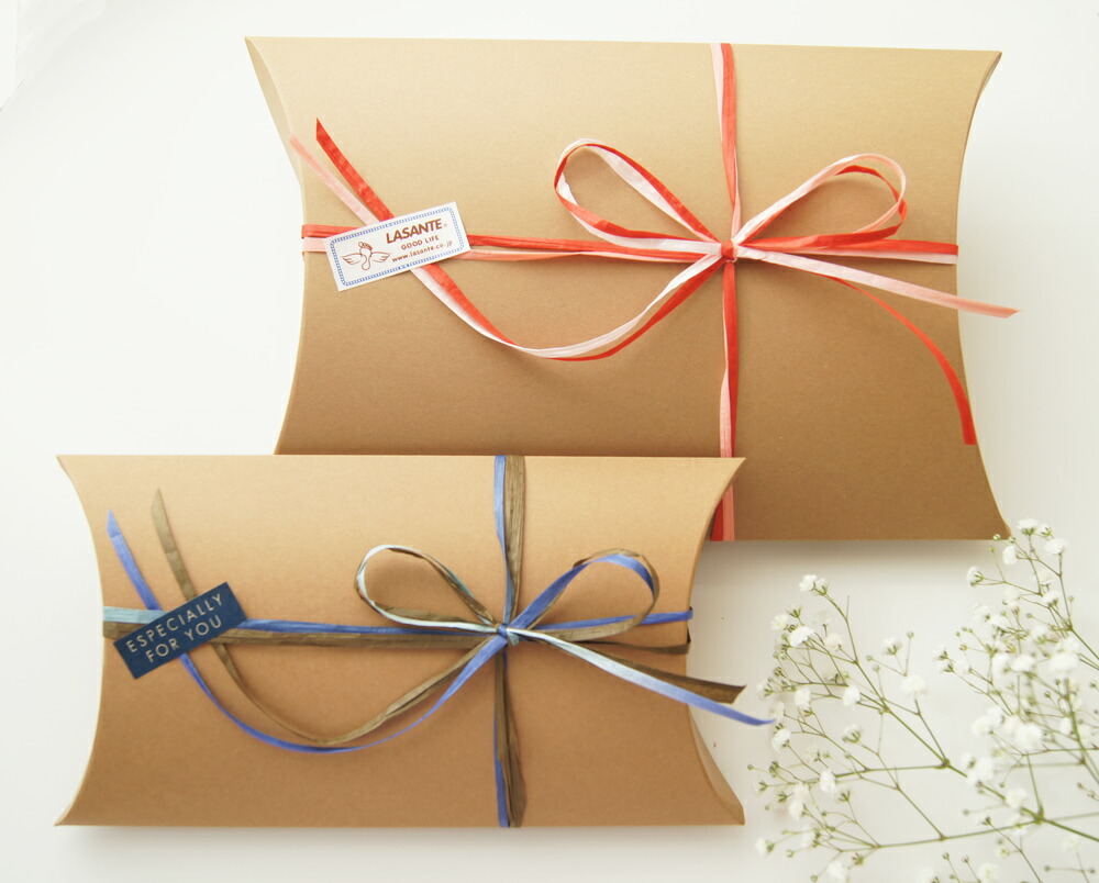 ナチュラルボックス ギフトラッピング 包装 《 箱 ・ ポーチ に入れて