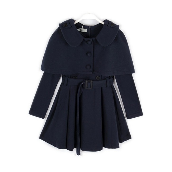 ワンピース おそろいのケープ付き 100 110 120 130 140 長袖 女の子