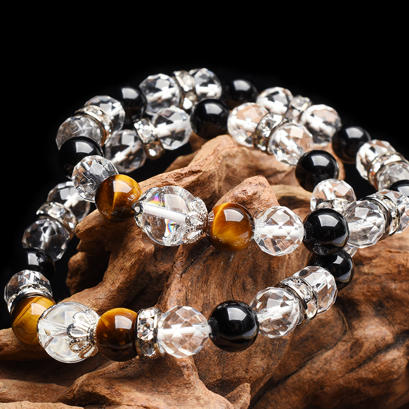 3月デザイン】選べる3種 天然石 パワーストーン アイリスクォーツ 茶