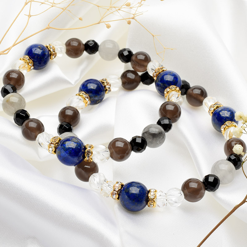 9月デザイン】選べる3種☆天然石 パワーストーン ラピスラズリ 水晶