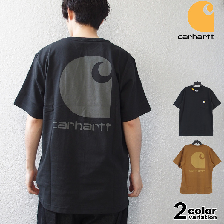 カーハート tシャツ Carhartt 半袖 ポケット Tシャツ メンズ ヘビーウェイト 厚手 USAモデル 大きいサイズ 2024年 新作｜lattachey｜02