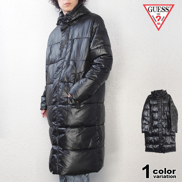 GUESS（ゲス） UK限定モデル 中綿 コート ロング ジャケット ベンチ