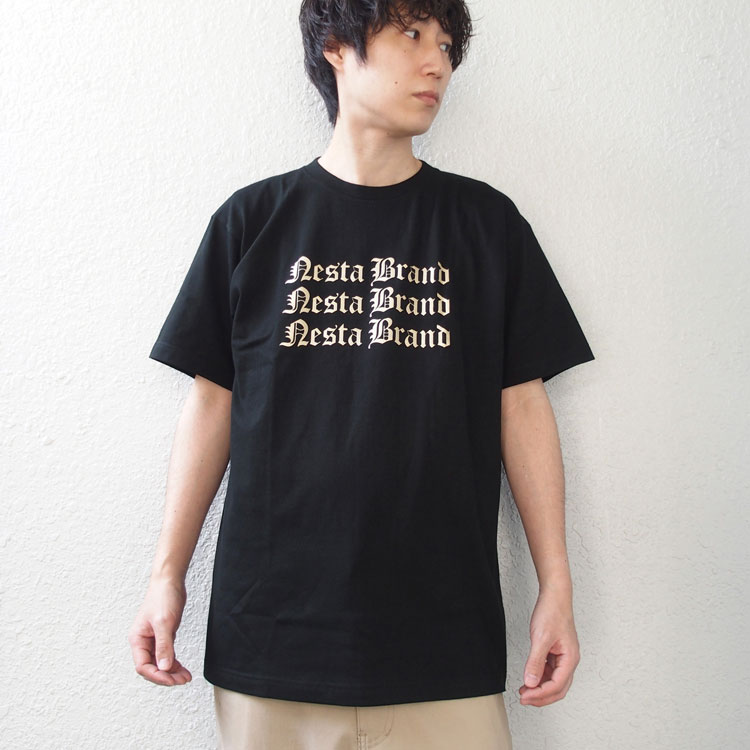 ネスタブランド Tシャツ メンズ JAPAN加工 ゴールドペースト T 2023 新作 NESTA ...