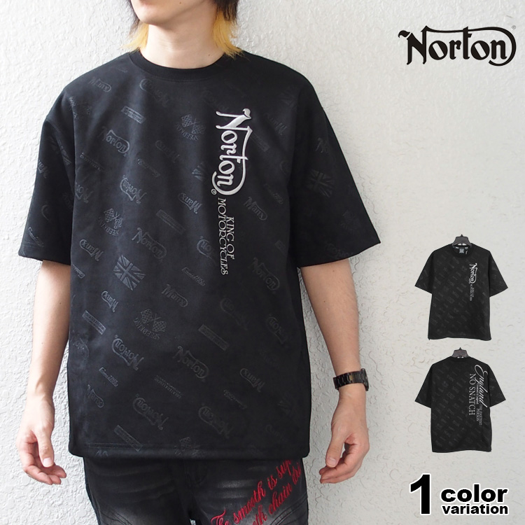 Norton XL スウェードシャツ　極美品 極美品 XL シングルステッチ HARBORSIDE GRAPHICS Tシャツ