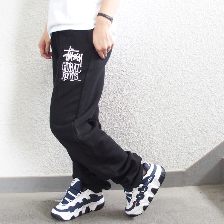 ステューシー レディース Stussy Women スウェットパンツ GLOBAL ROOTS