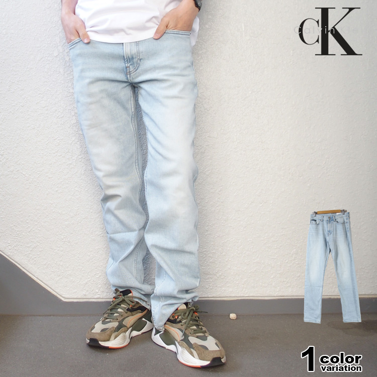 Calvin Klein（カルバン・クライン） デニムパンツ ロゴ スリム 