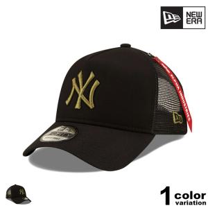 New Era ニューエラ キャップ 帽子 ニューヨーク ヤンキース メッシュキャップ アルファ コ...
