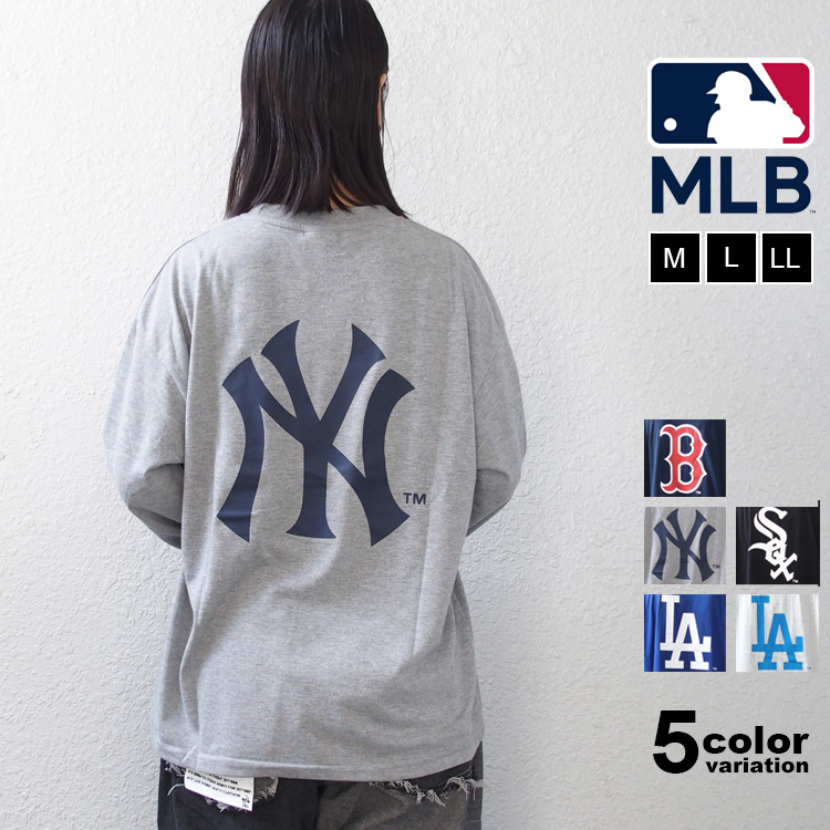 MLB MLB Tシャツ 長袖 ロンT メジャーリーグベースボール チームロゴ