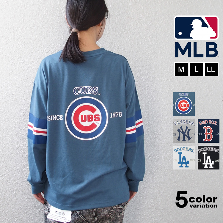 MLB Tシャツ 長袖 ロンT メジャーリーグベースボール チームロゴ