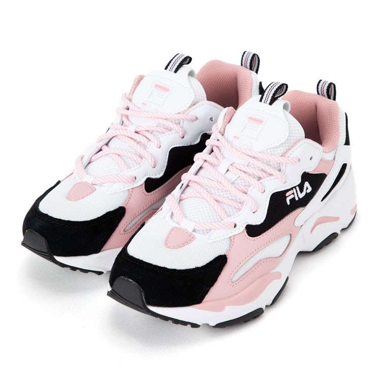 pink and black filas