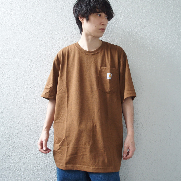 カーハート tシャツ Carhartt 半袖 ポケット Tシャツ メンズ WORKWEAR POCKET T-SHIRT USAモデル｜lattachey｜08