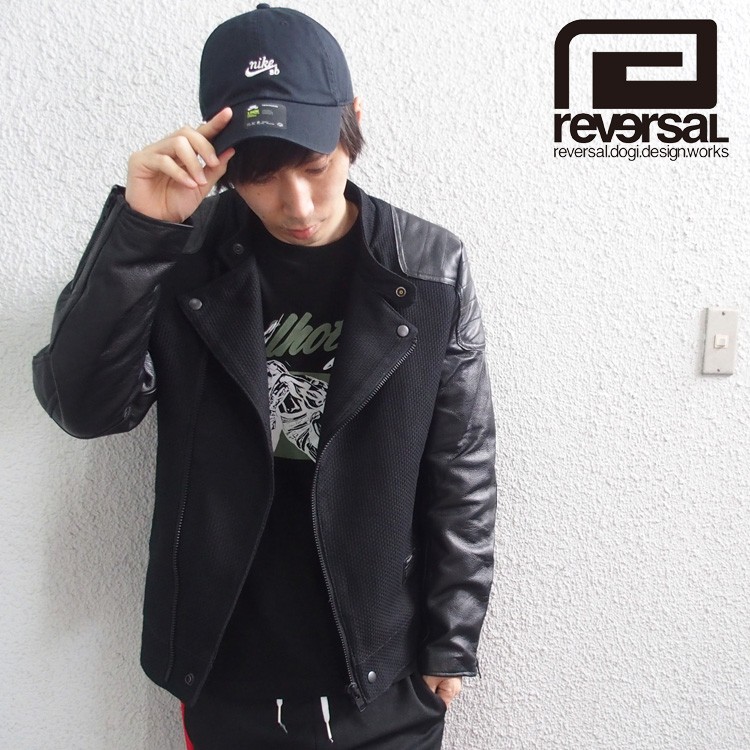 リバーサル ジャケット reversal ライダース ジャケット レザー メンズ GI RIDERS LEATHER JACKET