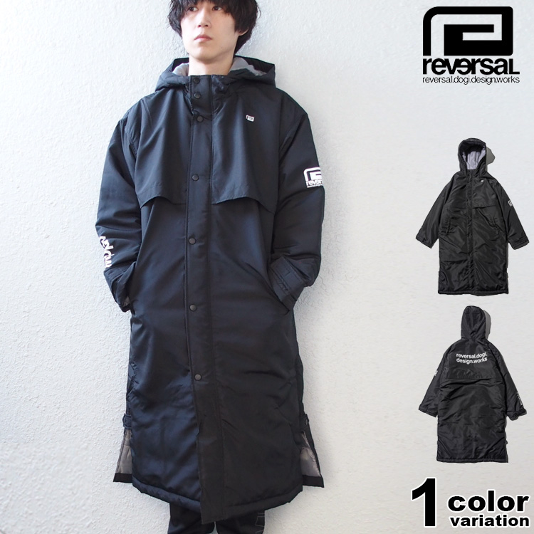 リバーサル ベンチコート ロング丈 ジャケット rvddw BLACK BENCH COAT メンズ...