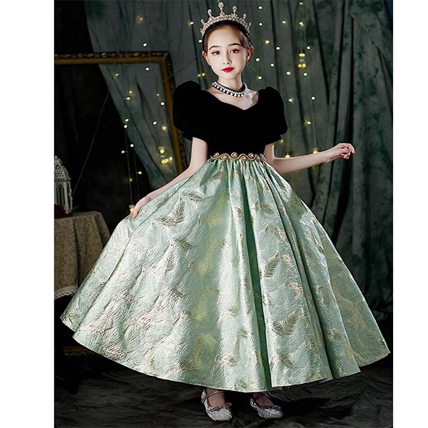 日本ストア ドレス 子供 大人っぽい キッズドレス ロング丈 小学生 中学生 女の子 ピアノ発表会 演奏会 コン クリアランス割引 Ssl Daikyogo Or Jp