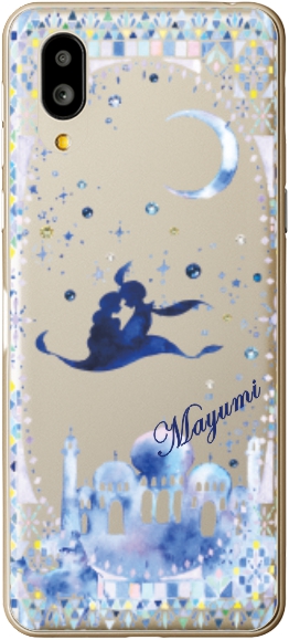 シンプルスマホ シンプルスマホ6 ケース A201SH カバー ラインストーン