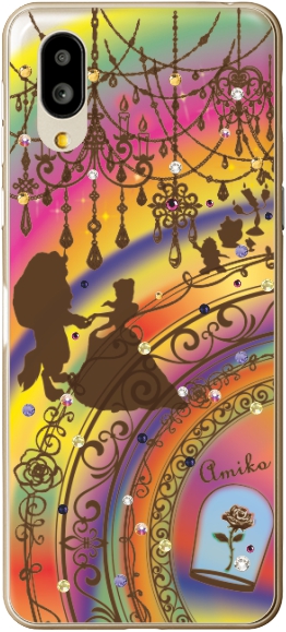 シンプルスマホ シンプルスマホ6 ケース A201SH カバー ラインストーン