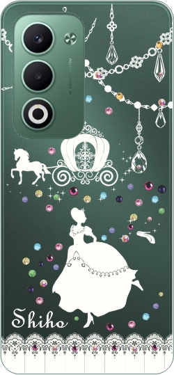 OPPO A A5 5G オッポ らふら 名入れ スマホケース ラインストーン