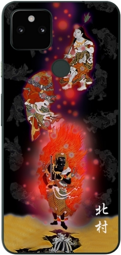 Google Pixel5a ケース グーグルピクセル5a カバー らふら 名入れ 和柄 不動明王 Gp5a 0142 オリジナルショップ らふら 通販 Yahoo ショッピング