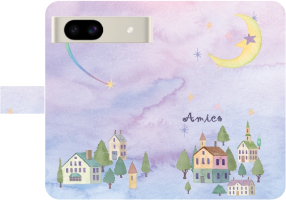 Google Pixel8a ケース 手帳型 グーグルピクセル8a らふら ファンタジー | Google Pixel | 01