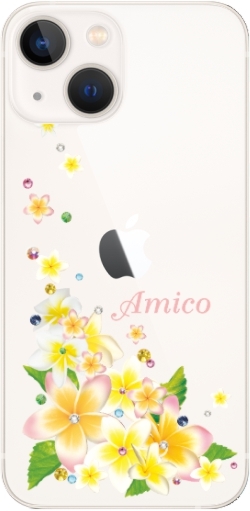 iPhone AQUOS Xperia arrows Galaxy Androidone Oppo スマホケース ラインストーン かわいい らふら フラワー 花柄 押し花風 クレシェンドフラワー｜laugh-life｜06