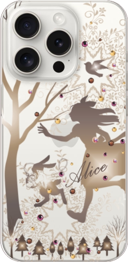 らふら 名入れ スマホケース iPhone 15 Pro アイフォン15プロ ラインストーン ジェル風デザイン｜laugh-life｜05