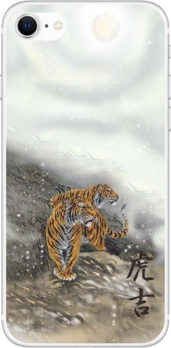 iPhone SE 第2世代 ケース アイフォンSE カバー らふら 虎デザイン｜laugh-life｜05