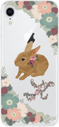 iPhone XR ケース アイフォンXR カバー らふら 名入れ ウサギ｜laugh-life｜09