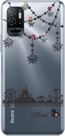 Redmi Xiaomi Note10T A101xm レッドミーノート10T らふら 名入れ