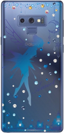 Galaxy Note9 ケース SC-01L SCV40 ギャラクシーノート9 カバー ラインストーン かわいい らふら 名入れ ジェル風デザイン｜laugh-life｜12