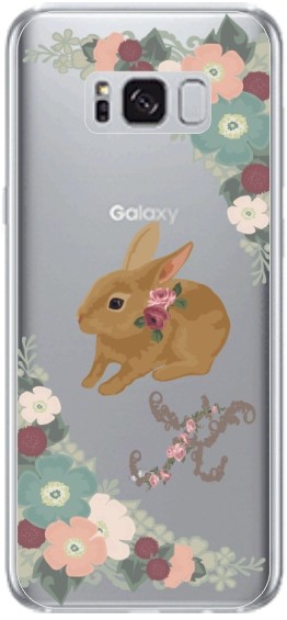 Galaxy S8 ケース SC-02J SCV36 ギャラクシーS8 カバー らふら 名入れ ウサギ｜laugh-life｜09
