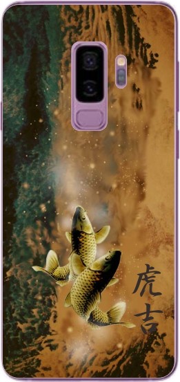 Galaxy S9 ケース SC-02K SCV38 ギャラクシーS9 カバー らふら 名入れ 和柄 魚デザイン｜laugh-life｜04