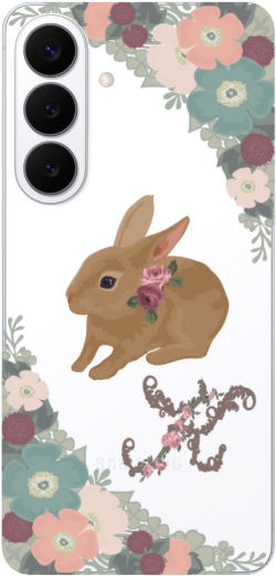 うさぎ携帯パーツ Galaxy S S26+ SC-52G SCG38 SM-S947Z ギャラクシーS26+ らふら 名入れ