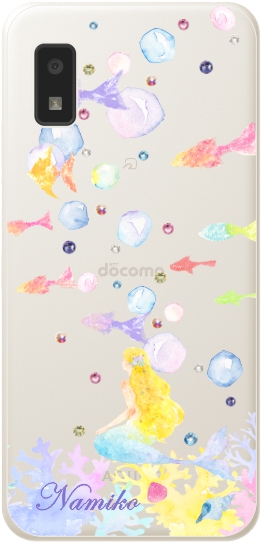 オリジナルスマホケース×2 AQUOS wish wish2 ケース SH-51C スマホ カバー クリア イラスト
