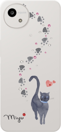 AQUOS wish wish5 アクオスウィッシュ5 SH-52F A502SH らふら 名入れ