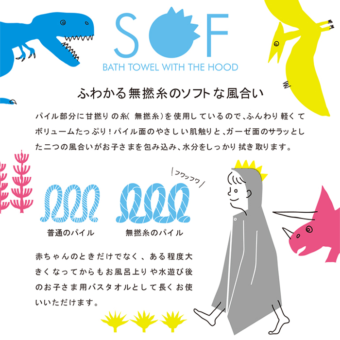 今治タオル 出産祝い フード付きバスタオル 名...の詳細画像1
