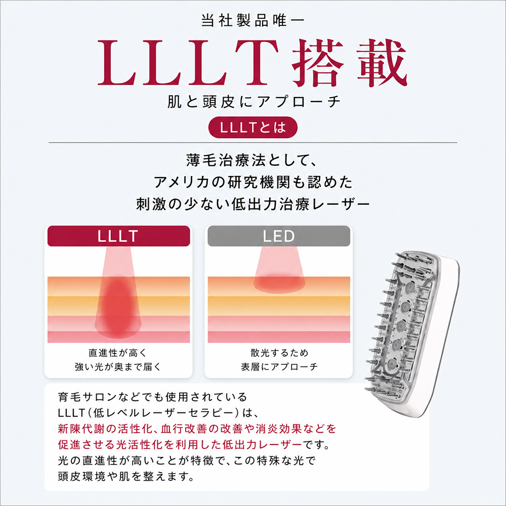 LAVIE（ラヴィ） 電気ブラシ 美顔器 EMSリフトケア 頭皮ケア LLLT RF