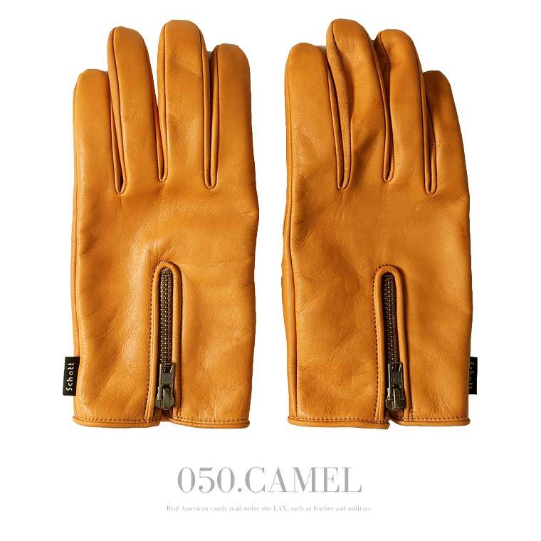 SCHOTT ショット ウィンター レザーグローブ LONG キャメル Schott ショット ウィンター レザーグローブ LONG 手袋 3149024