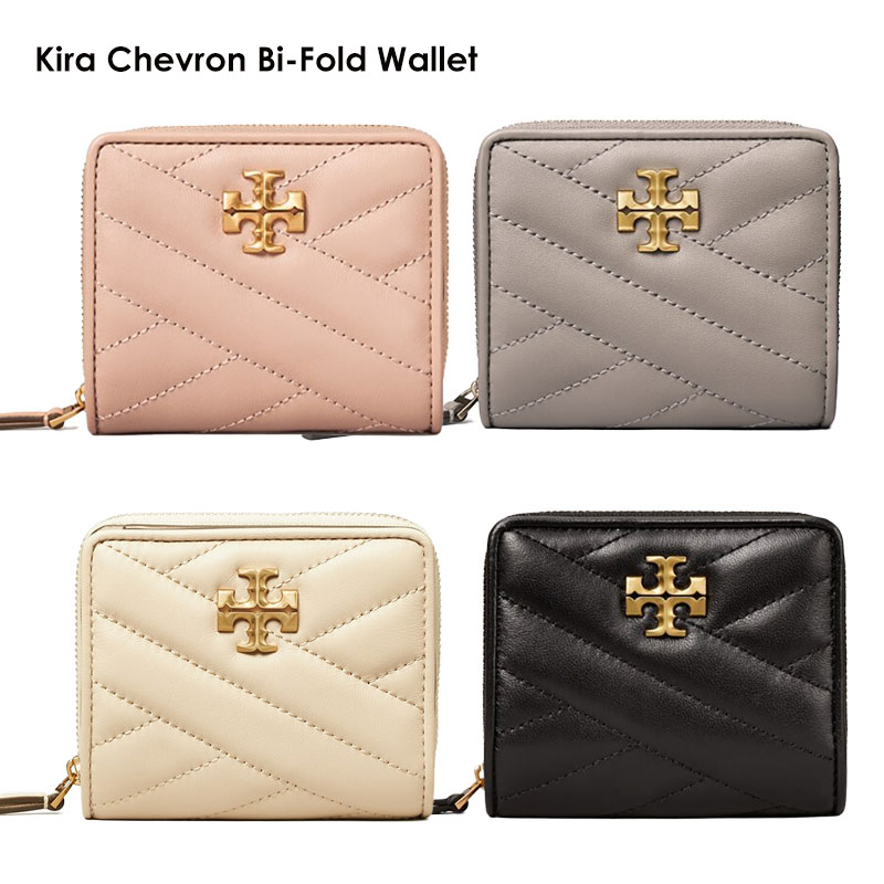 TORY BURCH トリーバーチ 90344 Kira Chevron Bi-Fold Wallet