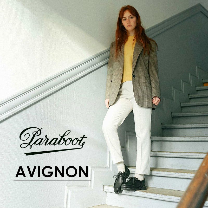 【送料無料】 PARABOOT パラブーツ アヴィニョン ビジネスシューズ メンズ AVIGNON ブラック 黒 705109 本革 靴 レザー ブルーム あり