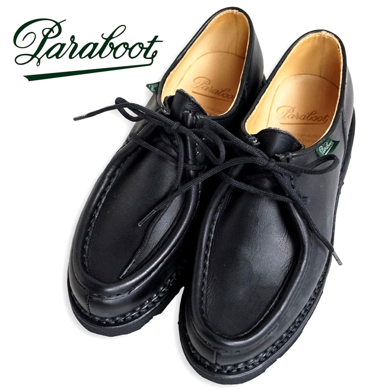 PARABOOT パラブーツ ミカエル ビジネスシューズ メンズ MICHAEL ブラック 黒 715604 本革 靴 レザー ブルーム あり 母の日  ギフト