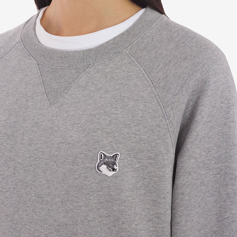 MAISON KITSUNE メゾン キツネ GREY FOX HEAD PATCH CLASSIC グレー