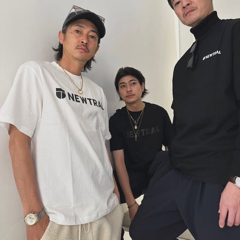 真木蔵人 着用モデル】NEWTRAL ロゴTシャツ メンズ 半袖 綿100％ ユニ