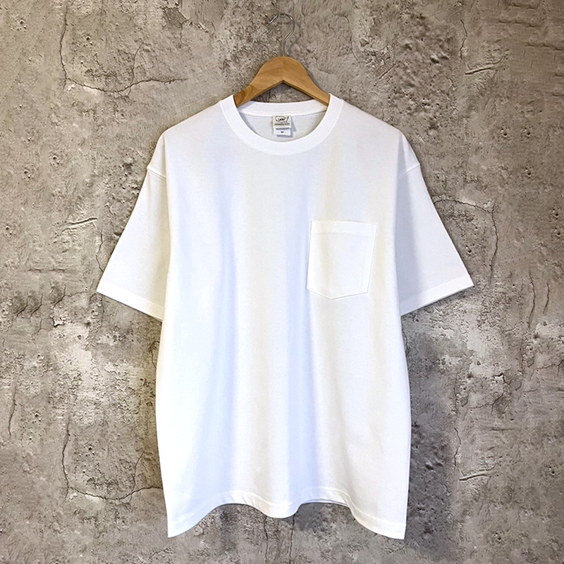 ポケット付き マグナムウェイト生地 ロゴワッペンTシャツ 半袖