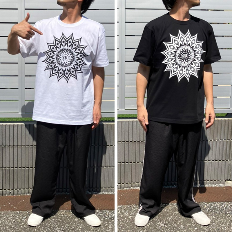 HUGO フラワーモチーフ プリントクルーネック 半袖Tシャツ HUGO フラワーモチーフ プリントクルーネック 半袖Tシャツ