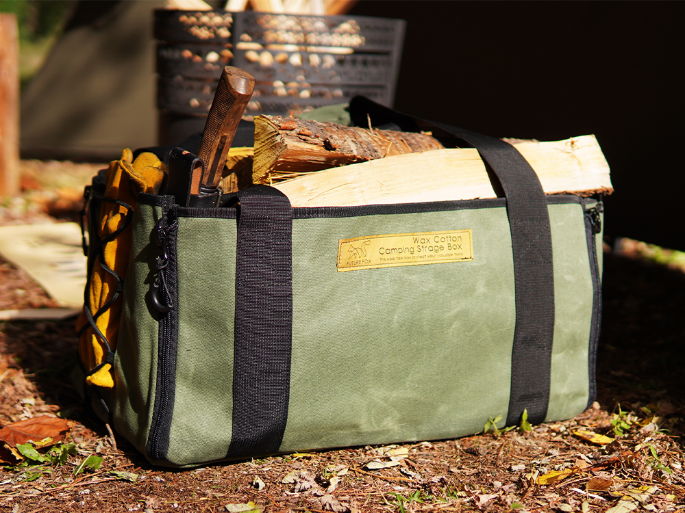 FUTURE FOX 薪バッグ ワックスキャンバス 37L 収納ケース 収納バッグ