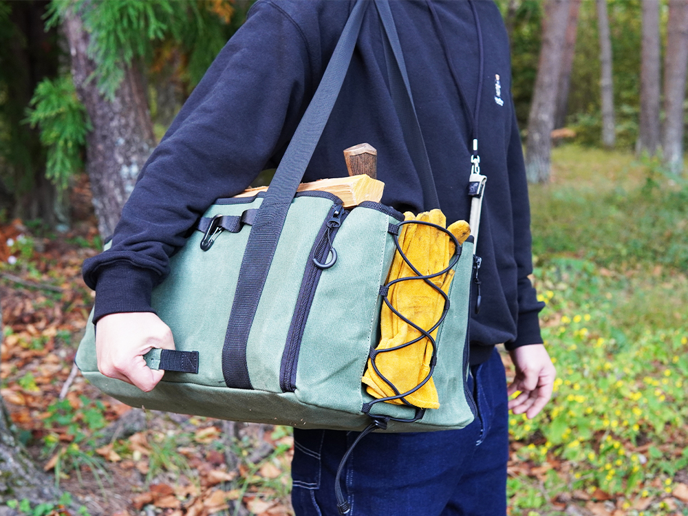 FUTURE FOX 薪バッグ ワックスキャンバス 37L 収納ケース 収納バッグ