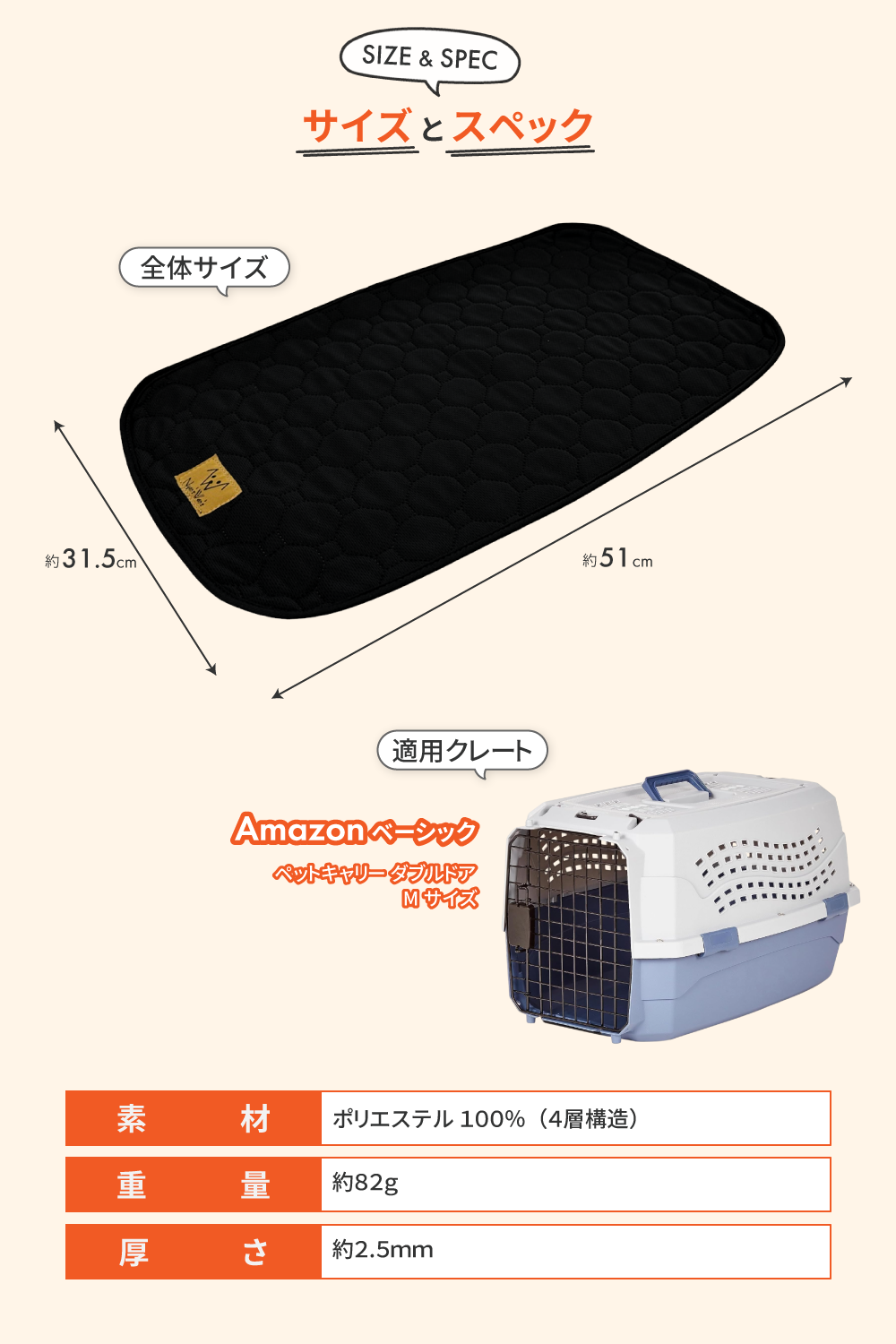 Nyan's Wan's （ニャンズ ワンズ） クレート 専用 マット ペット