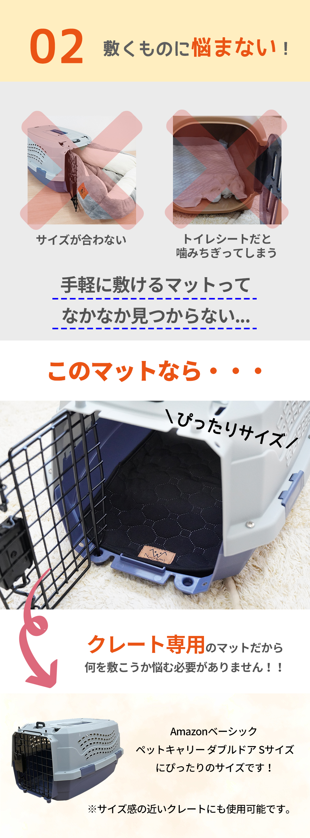 Nyan's Wan's （ニャンズ ワンズ） クレート 専用 マット ペット